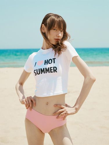 I LOVE SUMMER T-SHIRT (SLIM-CROPPED FIT) - Feels Like Summer - Modalova