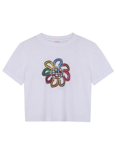 Rainbow flower t-shirts_white - HIGHSCHOOLDISCO - Modalova