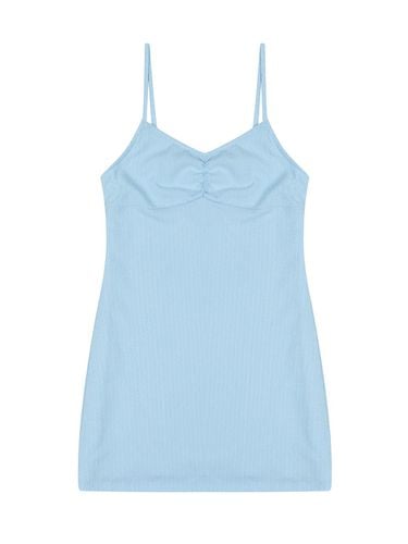 Shirring sleeveless dress_Sky Blue - HIGHSCHOOLDISCO - Modalova