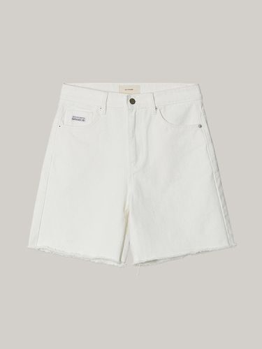 Raw Cut Cotton Shorts (white) - OWN FEATURE COLOUR.OFC - Modalova