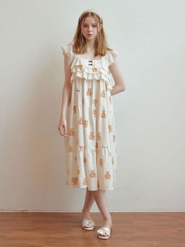 Teddy rayon cotton sleeveless dress pajamas - LUNALUZ STUDIO - Modalova