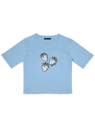 Crop T-shirt_Sky Blue - HIGHSCHOOLDISCO - Modalova