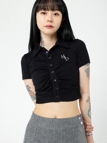 HSD SYMBOL LOGO CROP SHIRT - HIGHSCHOOLDISCO - Modalova