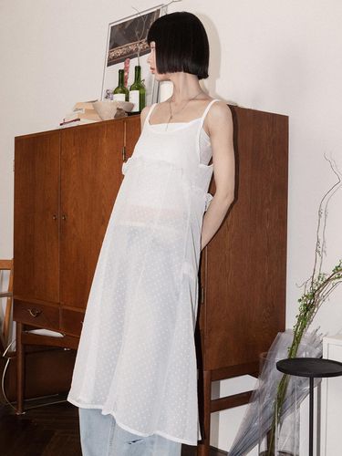 Dot see-through frill layered dress white - HIGHSCHOOLDISCO - Modalova