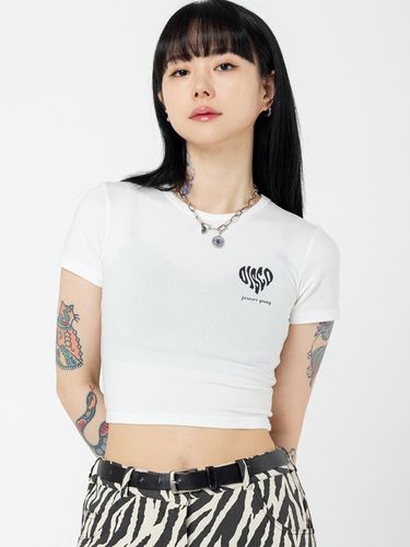 HEART DISCO CROP TOP WHITE - HIGHSCHOOLDISCO - Modalova