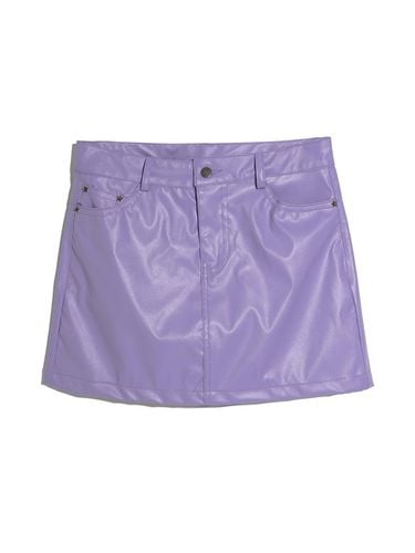 STAR RIVET VEGAN LEATHER SKIRT_PURPLE - HIGHSCHOOLDISCO - Modalova