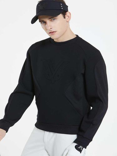 Buddy Bobo Embossed Crew Neck_NM05WTS758BK - NEVERMINDALL - Modalova