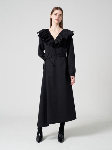 Ruffle poplin long dress - studio paul&company - Modalova