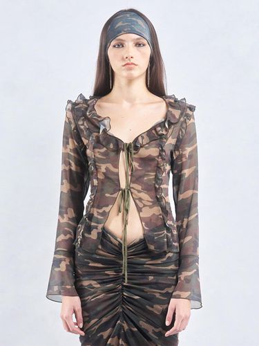 RUFFLE BLOUSE (CAMO) - 2000 Archives - Modalova