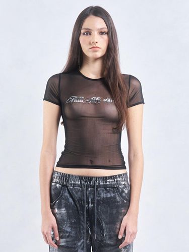 AMARYLLIS SEETHROUGH TSHIRT (BLACK) - 2000 Archives - Modalova