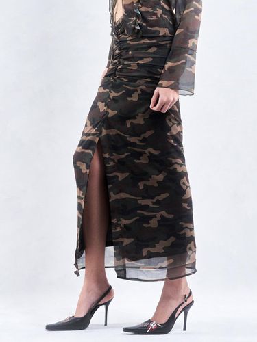 RUCHED MAXI SKIRT (CAMO) - 2000 Archives - Modalova