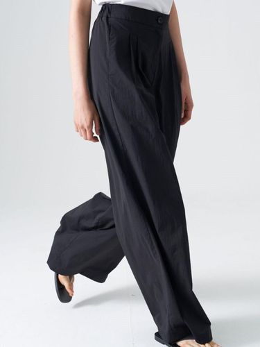 Two tucks wide pants_Black - studio paul&company - Modalova