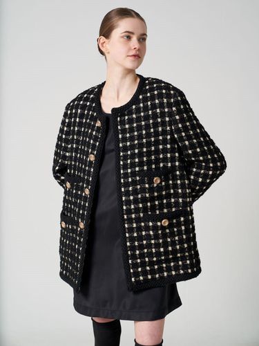 Wd black tweed jacket - studio paul&company - Modalova