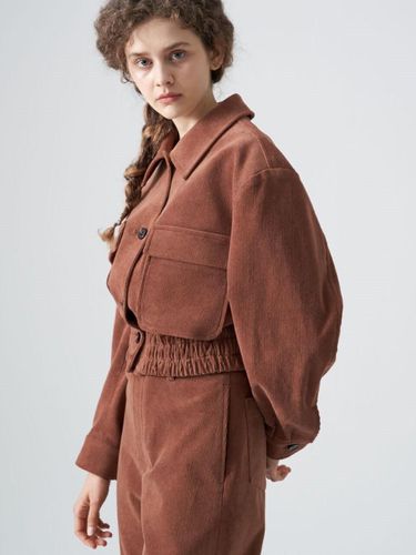 Corduroy blouson_Brown - studio paul&company - Modalova