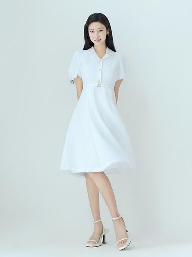 Open Collar dress ITO4WOP310 (3 COLOR) - itMICHAA - Modalova