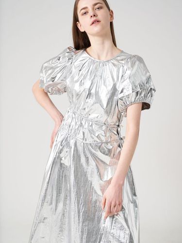 Shirring silver dress - studio paul&company - Modalova