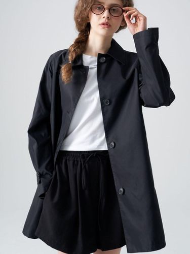 Re-nylon harf coat_Black - studio paul&company - Modalova