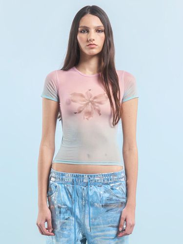 METAL FLOWER SEETHROUGH TSHIRT () - 2000 Archives - Modalova