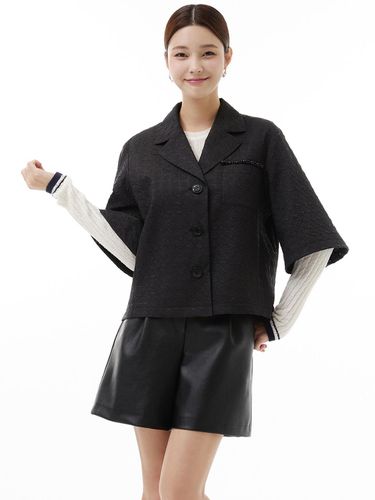 Pearl Highlighted Volume Sleeve Jacket - itMICHAA - Modalova