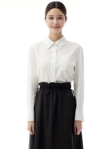 Drawstring cropped shirt (2 COLOR) - itMICHAA - Modalova