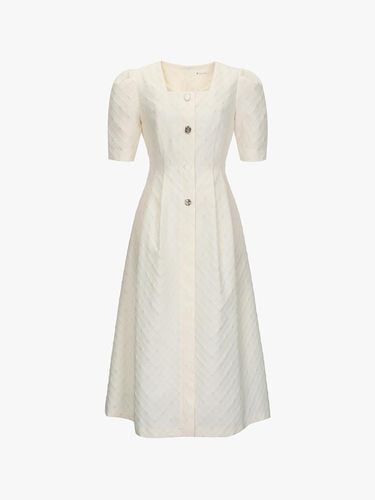 Jacquard button-up dress ITN4WOP110 - itMICHAA - Modalova