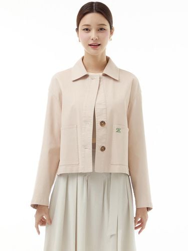 Coated Work Jacket (LIGHT PINK) - itMICHAA - Modalova