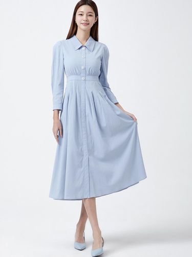 Big Collar Pleated dress ITN3WOP650 - itMICHAA - Modalova