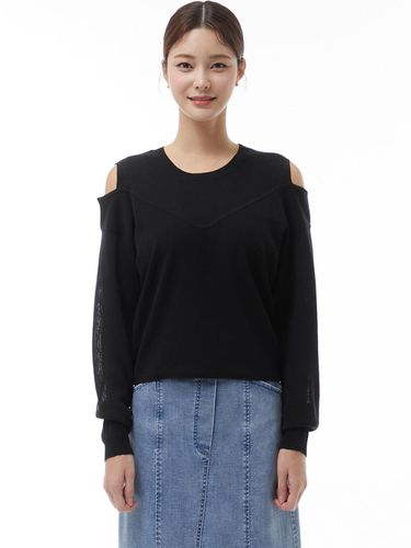 Shoulder Cut-Out Knit Pullover ITN4KPO320 - itMICHAA - Modalova