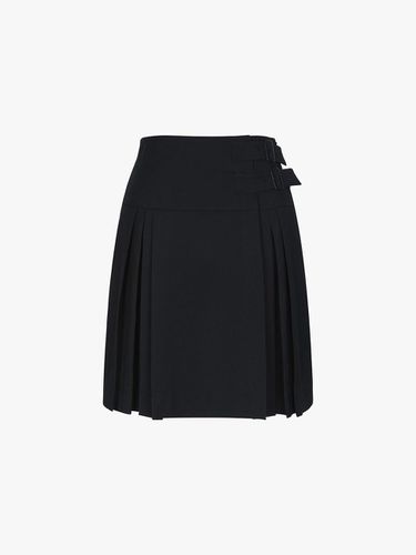 Pleats Mini Skirt ITN4WSK420 (BLACK) - itMICHAA - Modalova