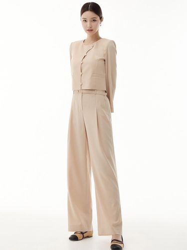 Belted Wide Pants ITN4BPT530 (2 COLOR) - itMICHAA - Modalova