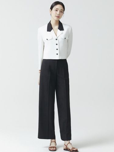 Straight Fit Pants ITO4YPT670 (BLACK) - itMICHAA - Modalova