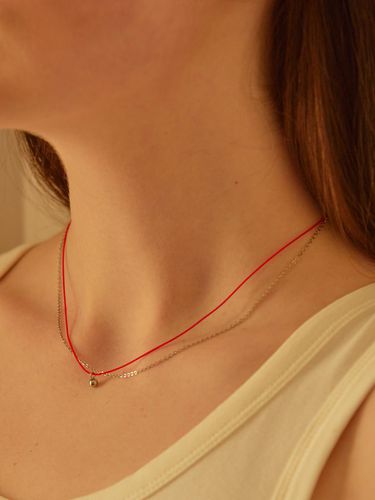 Point Chain Layered Necklace (2 Colors) - L’OMBRILLANT - Modalova