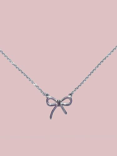 Simple Ribbon Surgical Necklace - L’OMBRILLANT - Modalova