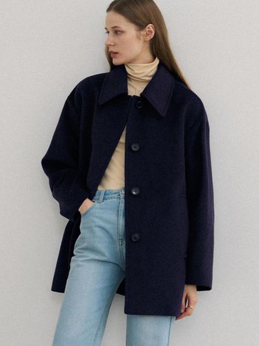 Soft Cashmere Oversized Half Coat [2 COLORS] - DRAWFIT WOMEN - Modalova