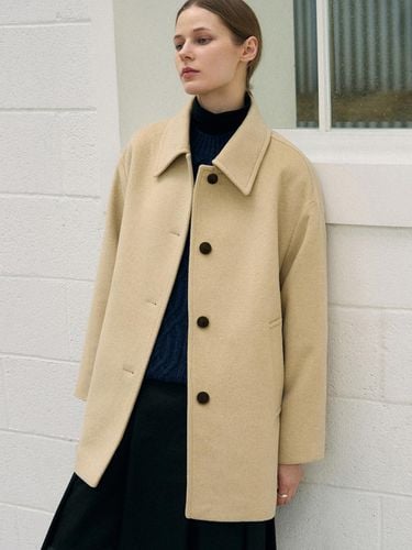 Soft Cashmere Oversized Half Coat [3 COLORS] - DRAWFIT WOMEN - Modalova