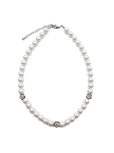 Fleur Violet Pearl Necklace - L’OMBRILLANT - Modalova