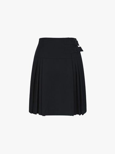 Pleats Mini Skirt ITN3WSK650 (NAVY) - itMICHAA - Modalova