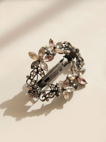 Flower Cubic Auto Hair Pin H01130 - J.Lauren - Modalova