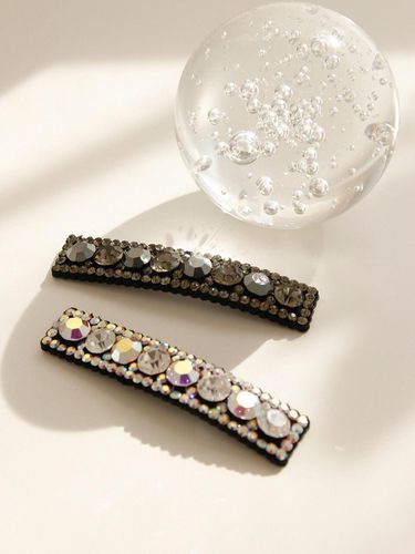 Slim Cubic Rectangular Bling Hair Clip H01138 - J.Lauren - Modalova