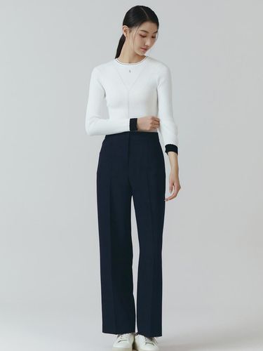 Stitch Wide Pants ITO3YPT620 (2 COLOR) - itMICHAA - Modalova