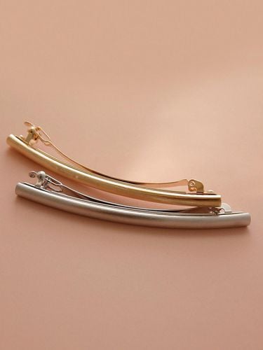 Hollow Metal Short Auto Hair Pin H01200 - J.Lauren - Modalova