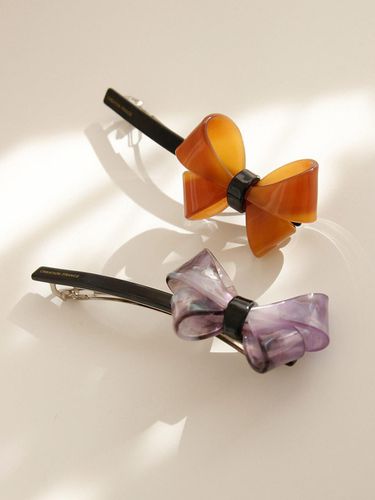 Celluloid Ribbon Long Auto Hair Pin H011 - J.Lauren - Modalova