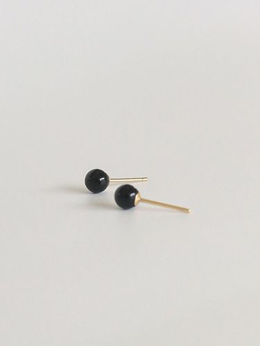 K gold Onyx black earrings - modernlike - Modalova