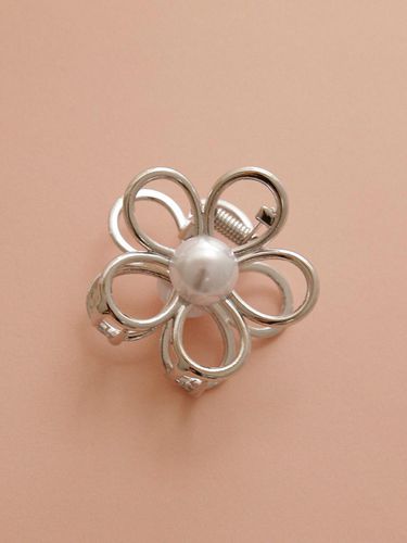 Pearl Point Flower Hair Claw Clip H01184 - J.Lauren - Modalova