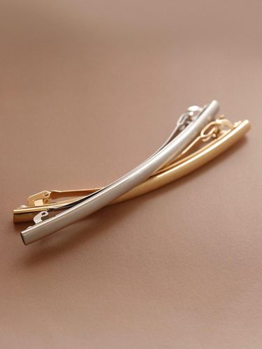 Hollow Metal Long Auto Hair Pin H01200 - J.Lauren - Modalova