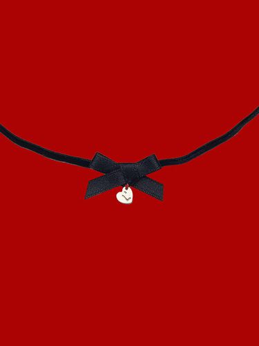 Ribbon Velvet Choker Necklace - L’OMBRILLANT - Modalova