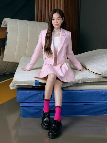ItMICHAA Crop Set-Up Jacket ITO2ZJK510 (2 COLOR) - IT MICHAA - Modalova