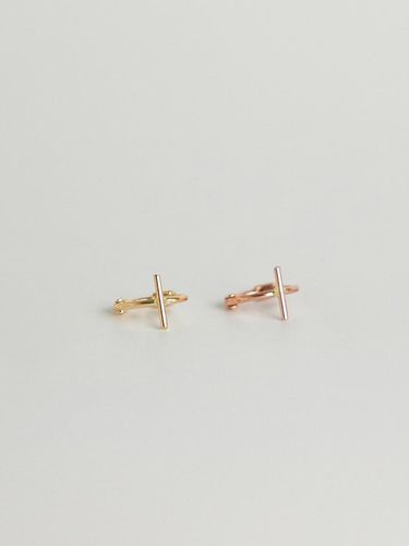 K gold / 14k stick bar one-touch earrings - modernlike - Modalova