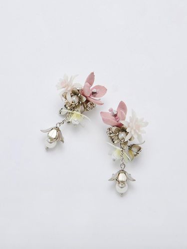 Floret Mini Earrings Silver - FEVERISH - Modalova