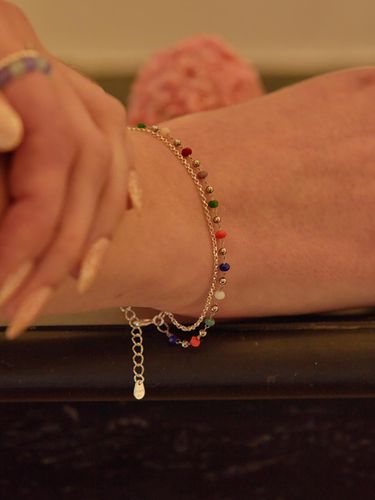 Multi color Layered Beads Bracelet - L’OMBRILLANT - Modalova